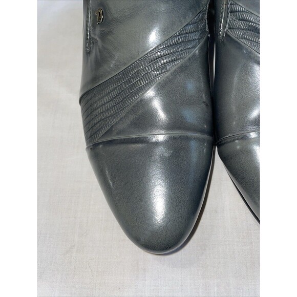 D’italo By Globe Men’s Dress Loafers Size 9.5 M Gray Leather Formal Business main image 12
